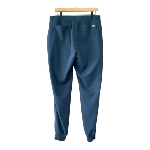 FIGS High Waisted Zamora Jogger Scrub Pants Dark Harbor M Petite W22SW2012P - Picture 9 of 13